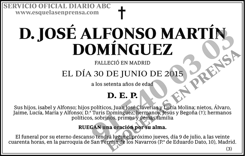 José Alfonso Martín Domínguez